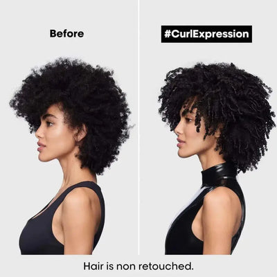 L'Oreal Curl Expression: Before & After. Curly Hair Transformation, Natural Hair Care. Curls Reviver Result.