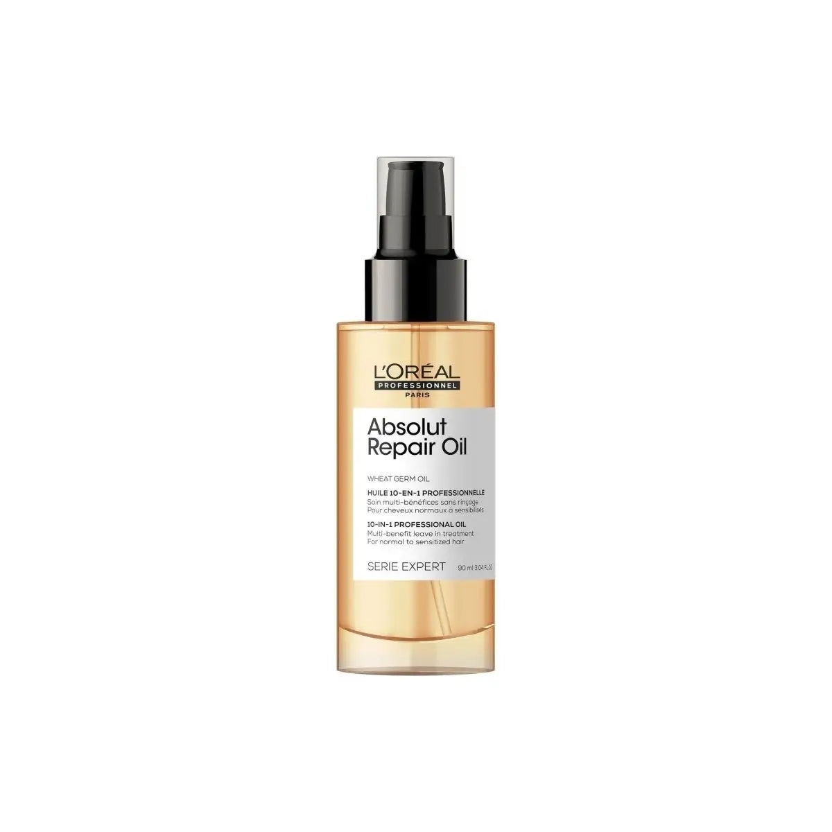 Bottle of L’Oréal Professionnel Absolut Repair Oil 10-In-1 Leave-In 90 ml