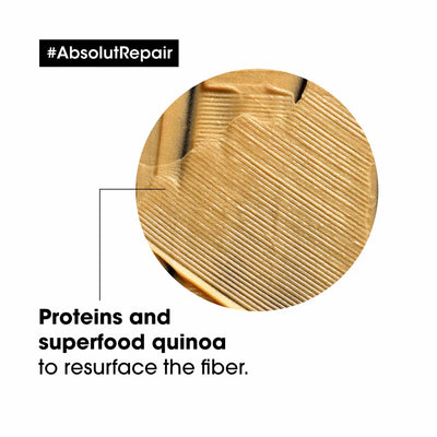 L'Oreal Absolut Repair Trio: Shampoo, Mask, Oil. Professional Hair Repair for Damaged Hair. Shine & Revitalize!