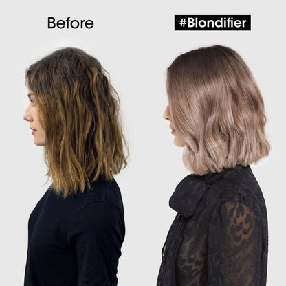 L’Oréal Professionnel hair color transformation with Blondifier Conditioner 200ml results