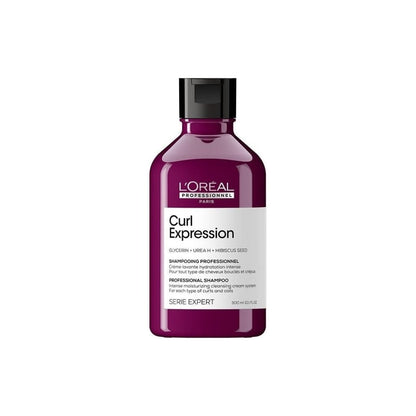 Purple bottle of L’Oreal Curl Expression Intense Moisturising Cleansing Cream Shampoo 300ml