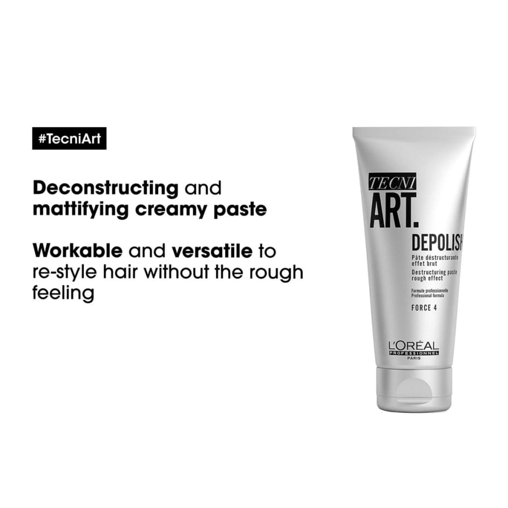 Loreal Depolish 100ml - Destructuring paste rough effect - Hair Styling Products By L’Oréal Professionnel - Shop