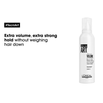 Loreal Techni Art Full Volume Extra Strong Hold Volume Mousse - 200ML - Shampoo