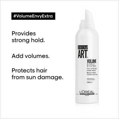 Loreal Techni Art Full Volume Extra Strong Hold Volume Mousse - 200ML - Shampoo