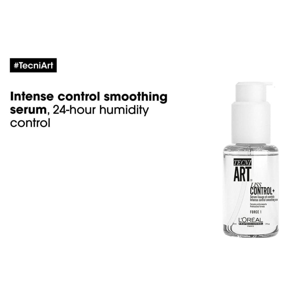 L’Oréal Professionnel Tecni Art Liss Control Plus Hair Smoothing Serum 50ml with pump dispenser