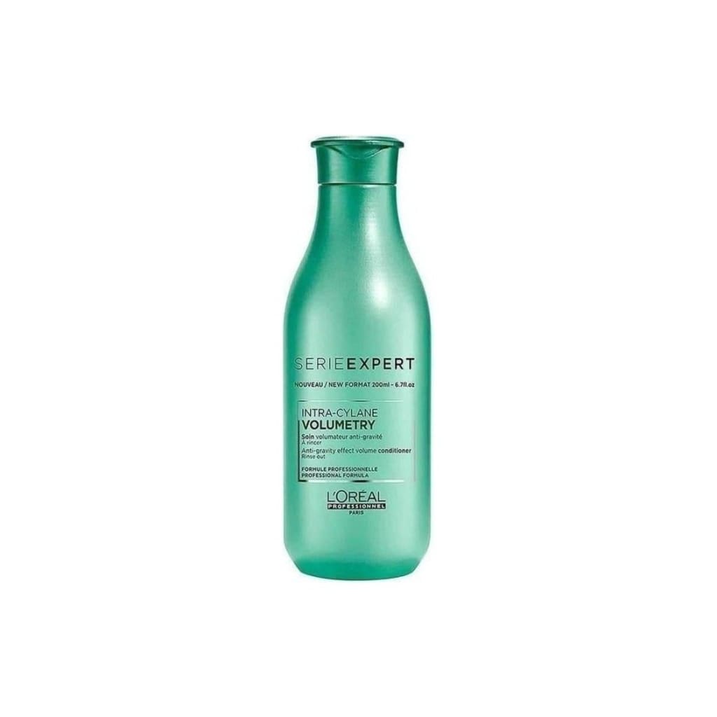 Green bottle of L’Oreal Serie Expert Volumetry Conditioner 150ml with Hydralight component