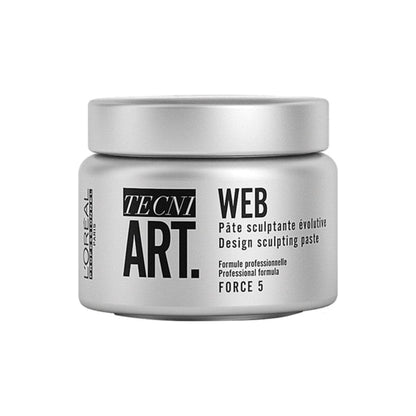 L’Oréal Professionnel TECNI ART Web Design sculpting paste in a Loreal Web 150ml container