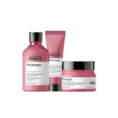 L'Oreal Pro Longer Trio: Shampoo, Mask & Treatment for Long Hair. Shop Now!