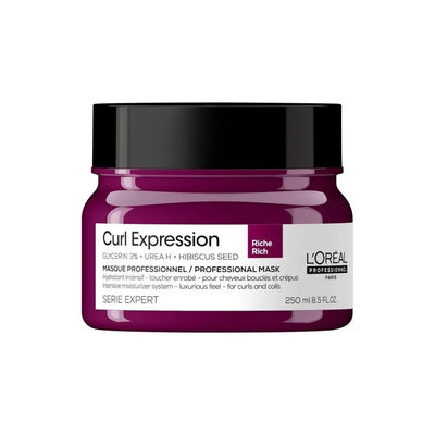 L'Oreal Curl Expression Rich Mask: Hydrating Professional Hair Mask for Curly & Coily Hair - Define, Moisturize, Repair, 250ml