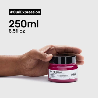 L'Oreal Curl Expression Rich Mask 250ml: Hydrating Hair Mask for Curly & Coily Hair. Professional Curl Definition & Moisturizing Treatment