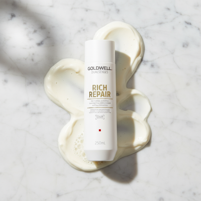 Marble flat lay with dollops