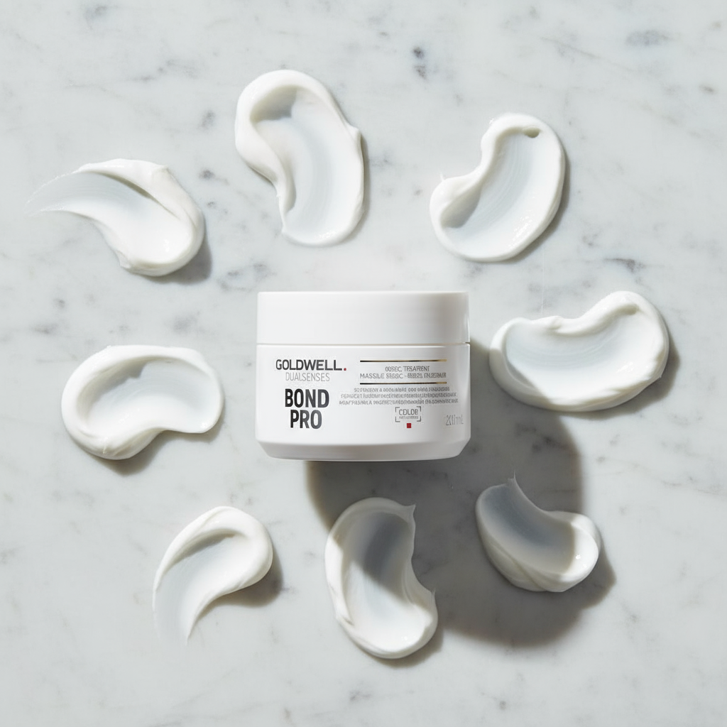 Marble flat lay with dollops