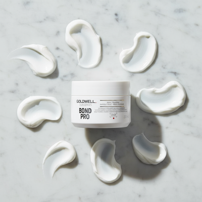 Marble flat lay with dollops