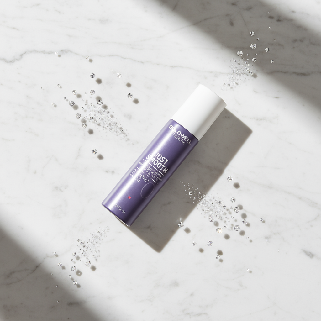 Marble flat lay with mist