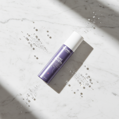 Marble flat lay with mist