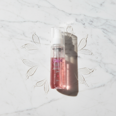 Marble flat lay with mist