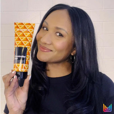 Matrix Controller Gel: Women's Hair Styling for Strong, All-Day Hold. Featured in Partners Hair Design Promotion.