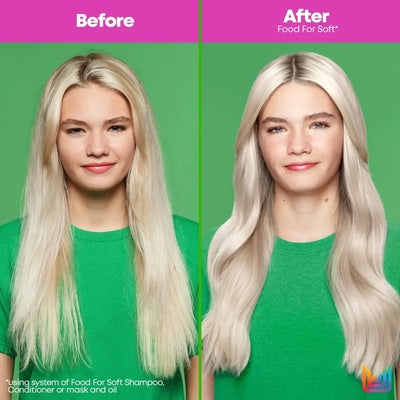 Food For Soft: Before & After Hair Transformation. See the difference! Softer, Hydrated hair!