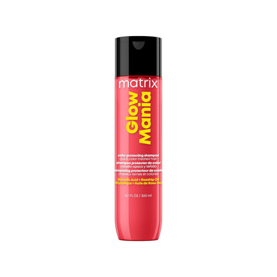 Matrix Glow Mania Color Protecting Shampoo: Color-Treated Hair, Glycolic Acid, Rosehip Oil, Sulfate-Free, Shine, Vibrant Color.