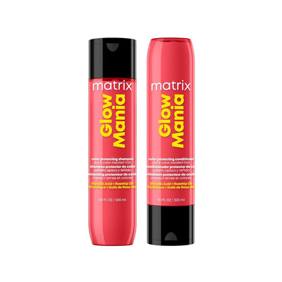 Matrix Glow Mania Shampoo & Conditioner Set: Color Protection for Color Treated Hair - Shop Now!