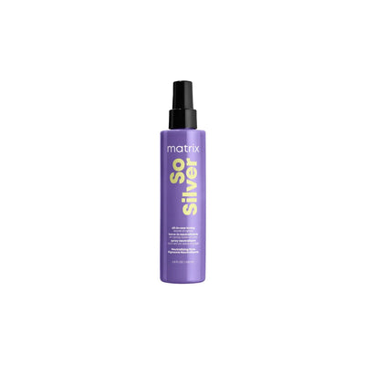 Matrix So Silver All-In-One Toning Spray for Blonde & Grey Hair. Purple Toning Leave-In Spray.