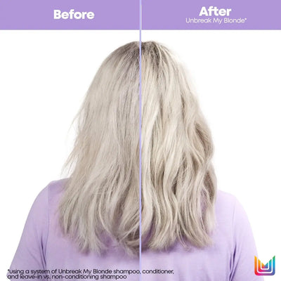 Unbreak My Blonde: Before & After. See Blonde Hair Damage Repair Results with Matrix Unbreak My Blonde Shampoo.