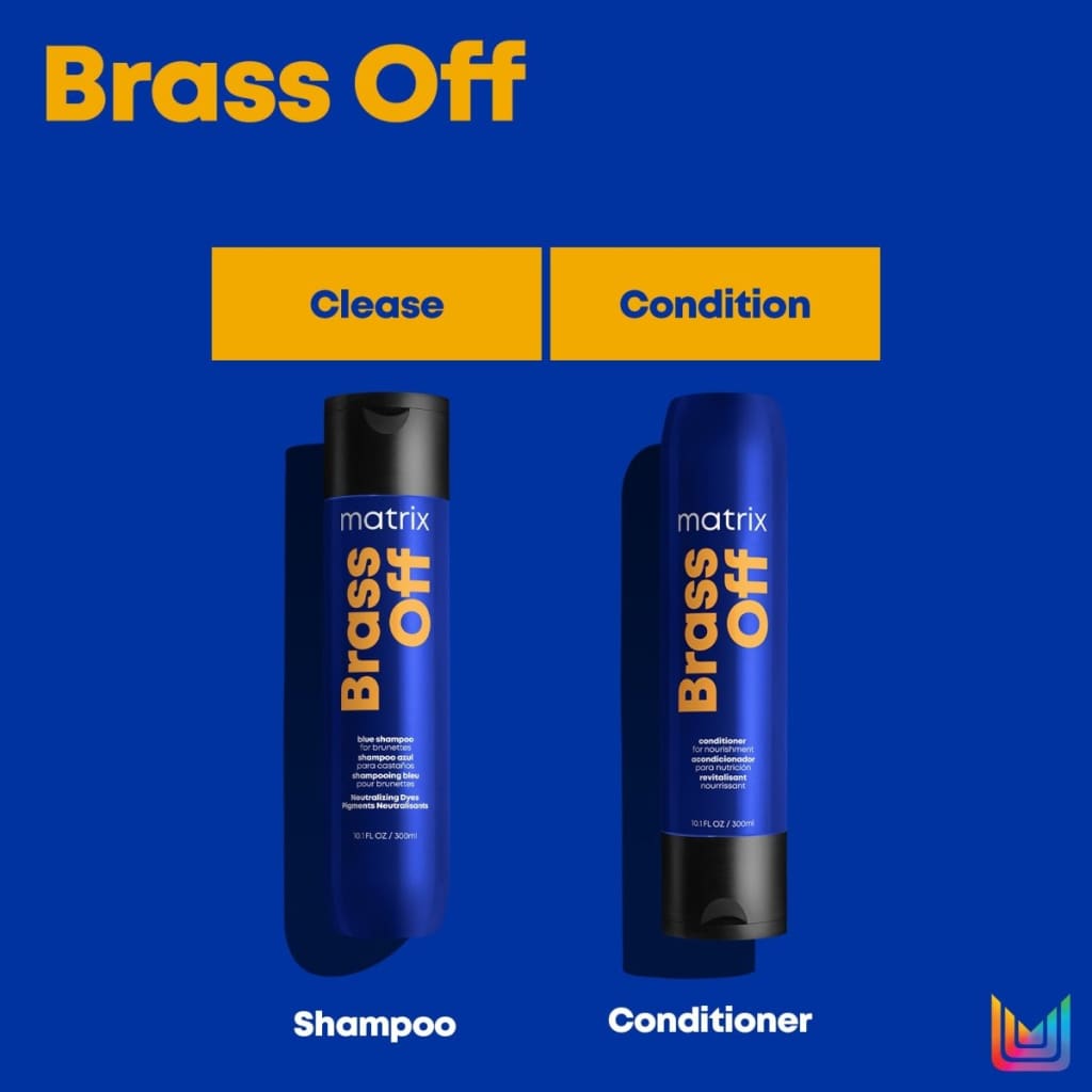 Matrix Total Results Brass Off shampoo and conditioner - 300ml for vibrant hair care