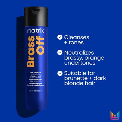 Matrix Total Results Brass Off shampoo 300ml for brunettes and dark blonde hair