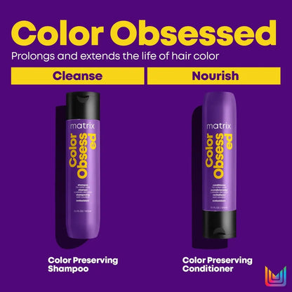 Matrix Total Results Color Obsessed shampoo and conditioner for preserving colored hair