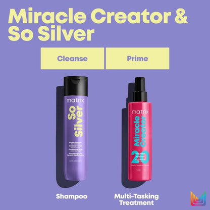 Two Matrix Total Results Color Obsessed So Silver Shampoo & Miracle Creator products