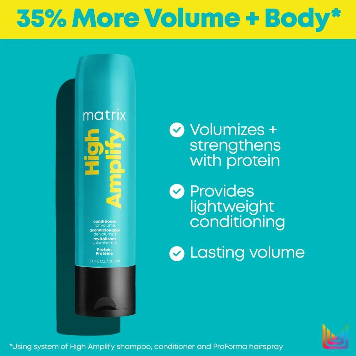 Matrix Total Results High Amplify Conditioner for volume - 300ml teal bottle