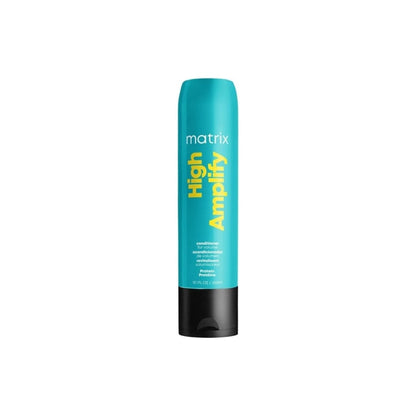 Teal and yellow bottle of Matrix Total Results High Amplify Conditioner - 300ml