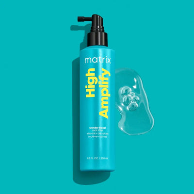 Matrix Total Results High Amplify Wonder Boost 250ml - Bright blue bottle with pump dispenser