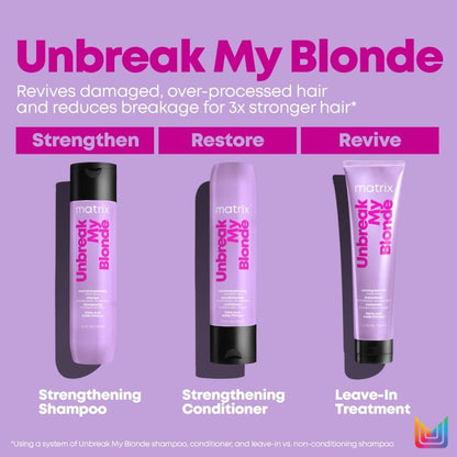 Matrix Total Results Unbreak My Blonde Shampoo, Conditioner, and Leave-In Treatment 300ml