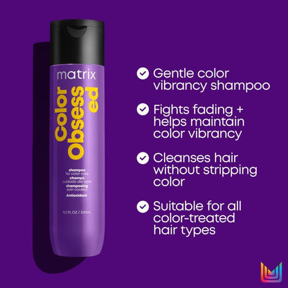 Matrix Total Results Color Obsessed Shampoo - 300ml bottle for vibrant hair care