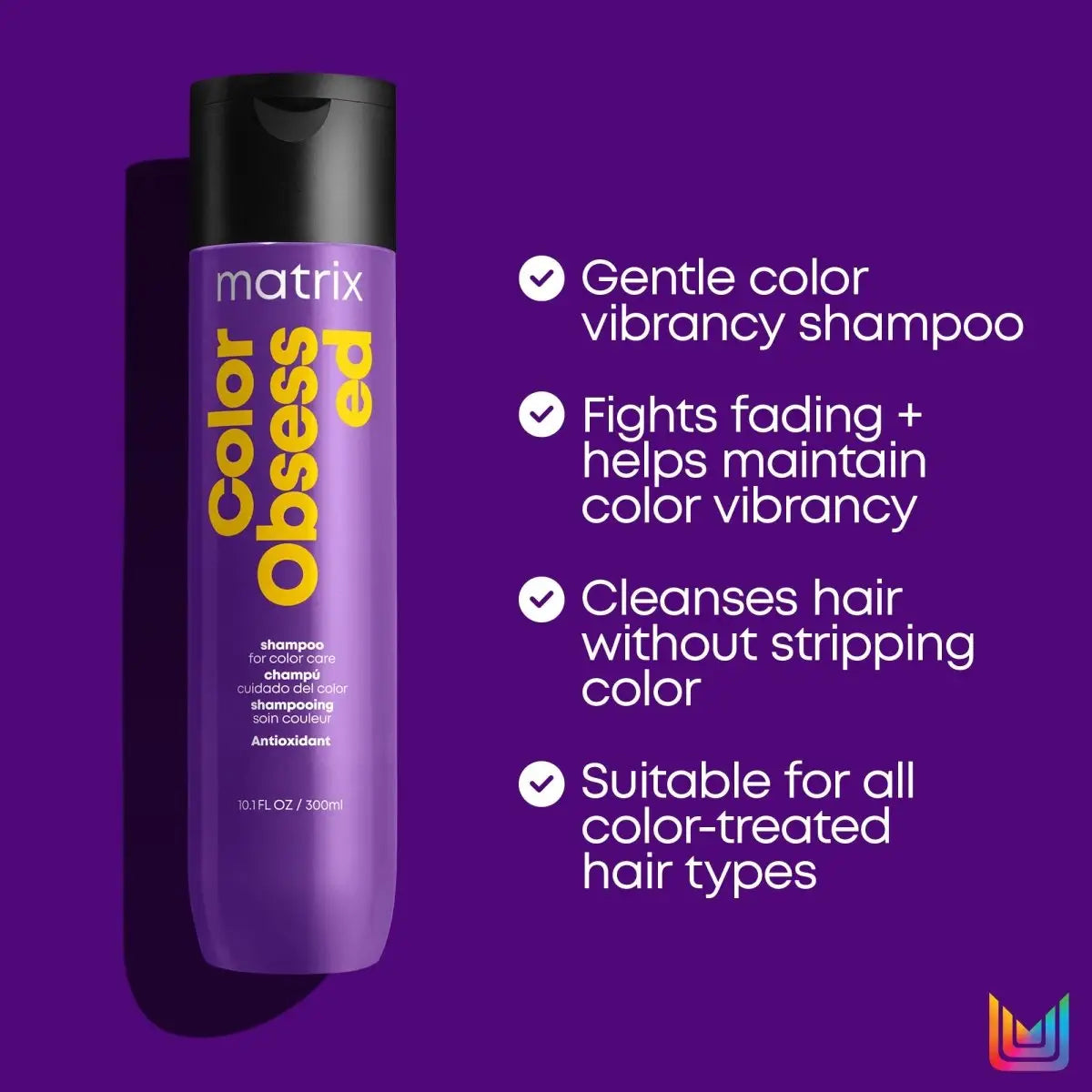 Matrix Total Results Color Obsessed Shampoo - 300ml bottle for vibrant hair care