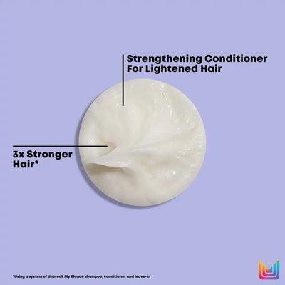 Matrix Unbreak My Blonde Strengthening Conditioner for Lightened Hair. 3x Stronger Hair*