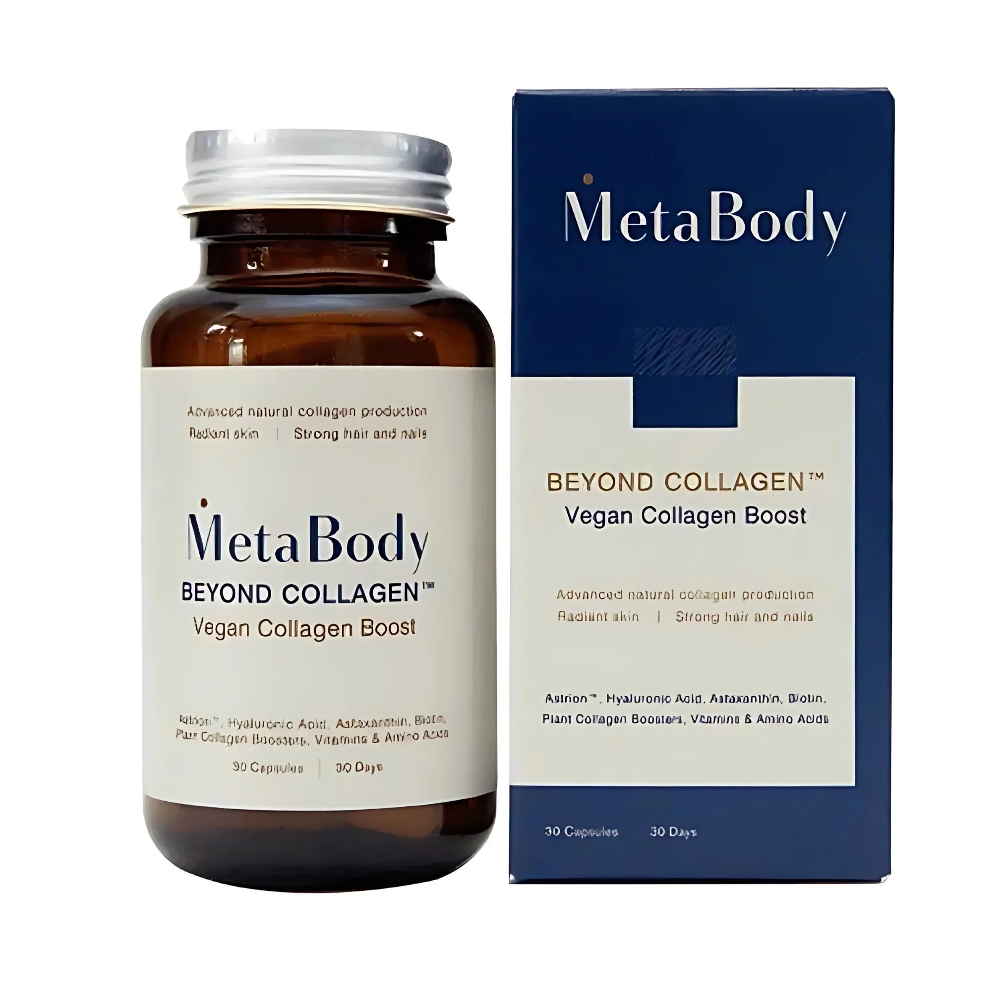 MetaBody Vegan Collagen Boost Capsules: Plant-Based Skin Health, Radiant Skin, Collagen Production