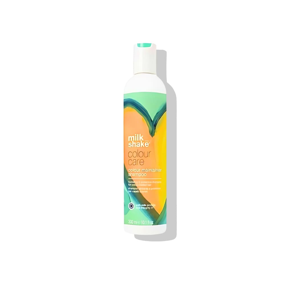 Bottle of Milkshake Colour Maintainer Sulfate Free Shampoo 300ml with colorful heart label