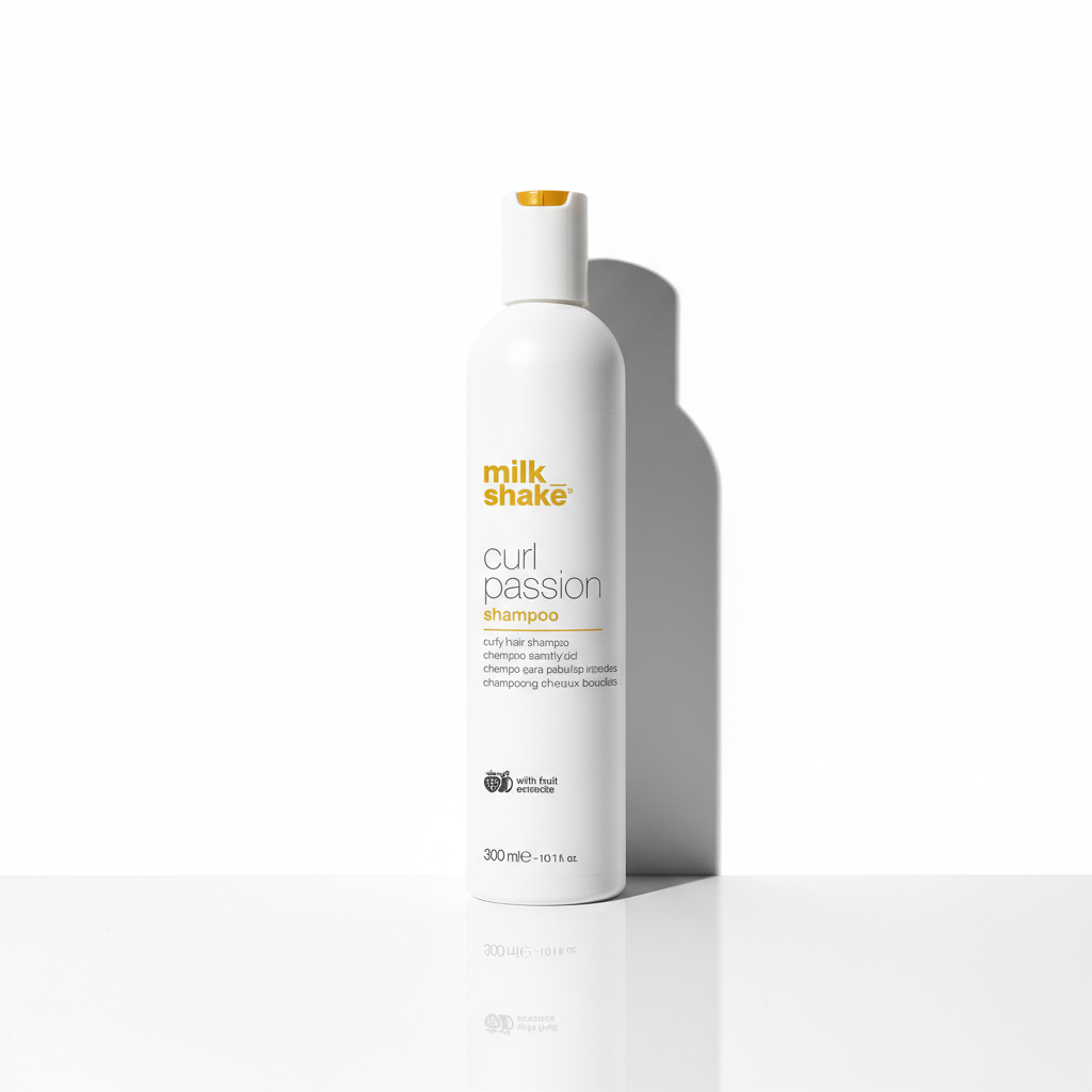 Milkshake Curl Passion Shampoo bottle 300ml with fruit extracts for curly hair care