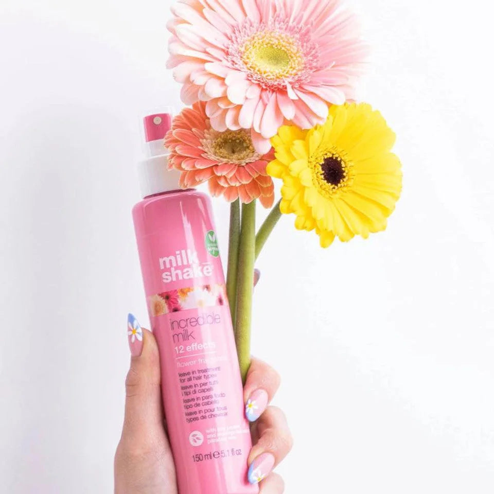 Pink Milk Shake hair product, Milkshake Incredible Milk with milk flower fragrance, 150ml