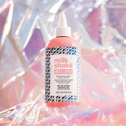 Milkshake insta.lotion conditioner liquid mask for glossy silky hair in a 250ml bottle