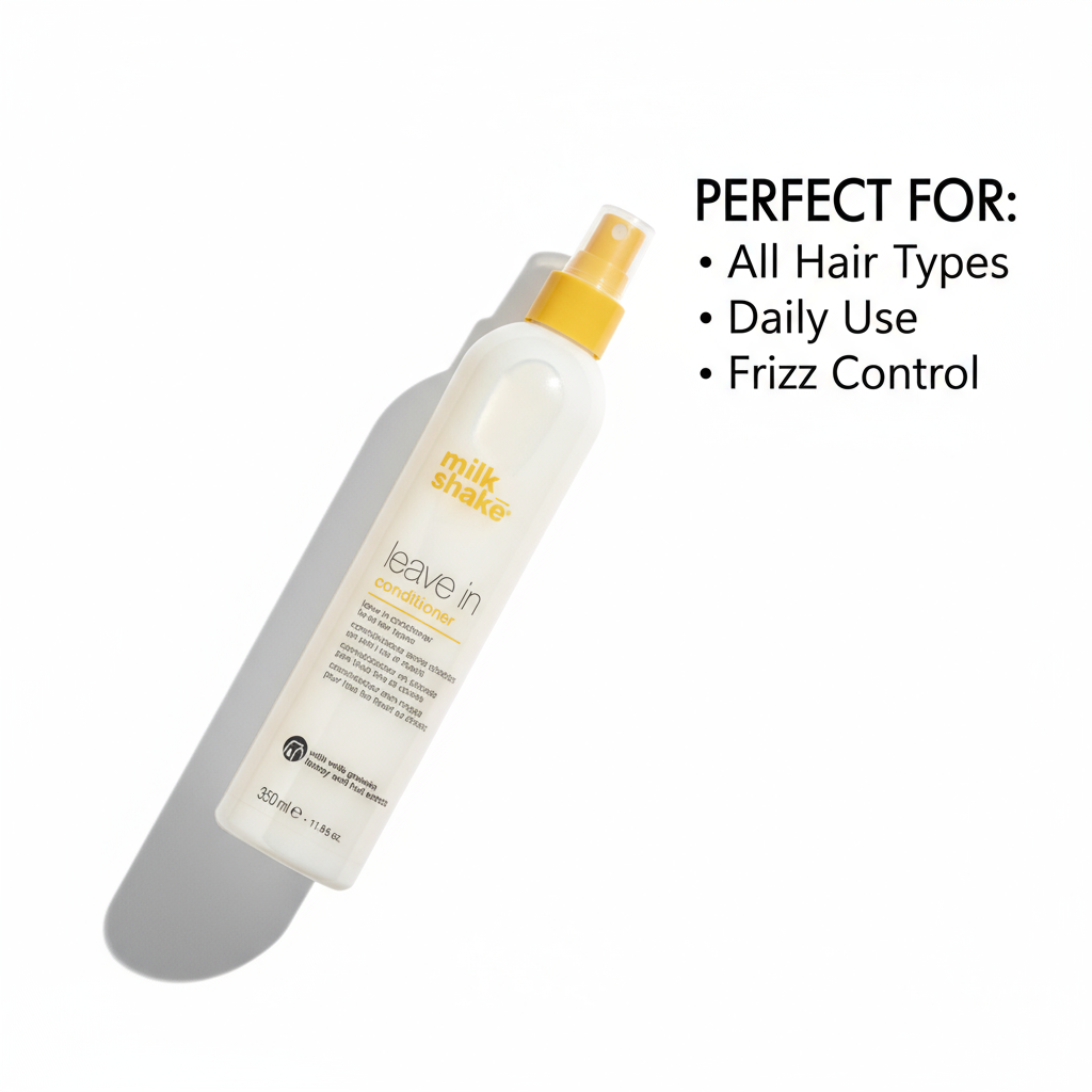 Milkshake leave in conditioner 350ml bottle with spray nozzle for all hair types daily use and frizz control