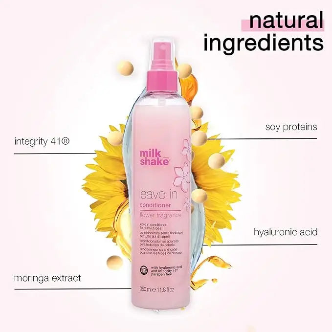 Milkshake Leave-In Conditioner Spray limited edition 350ml with floral design