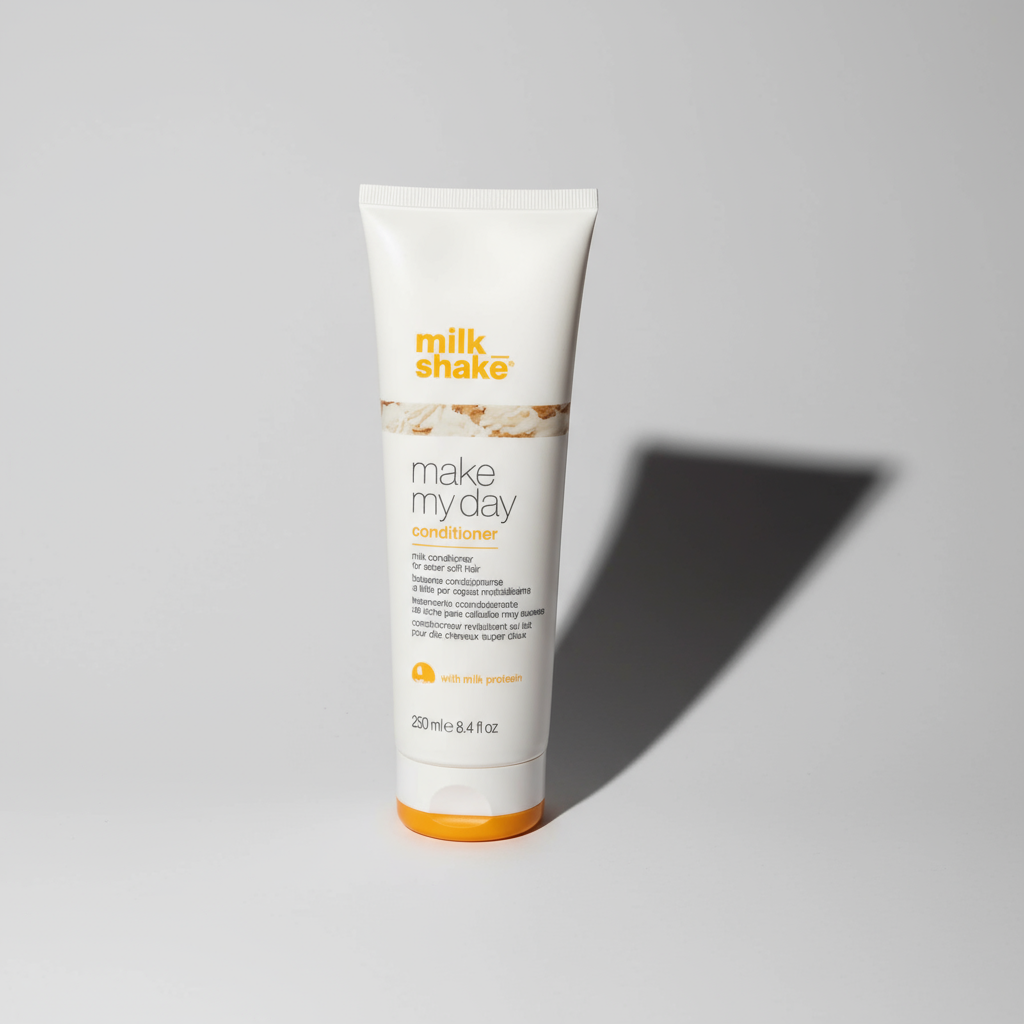 Milkshake Make My Day Conditioner 250ml white tube with orange cap for smooth hair care