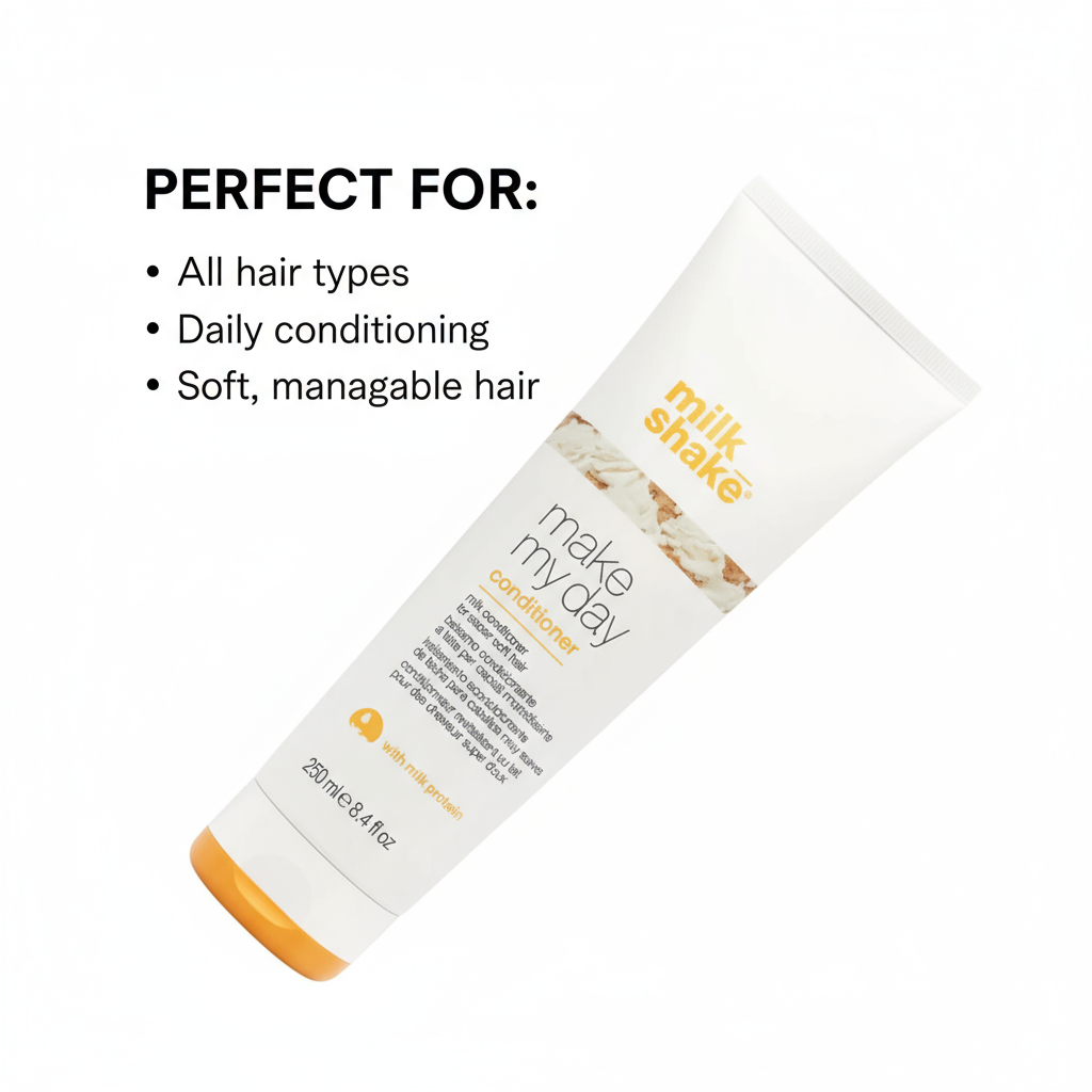 Milkshake Make My Day Conditioner 250ml tube for all hair types soft manageable hair