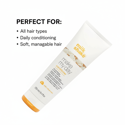 Milkshake Make My Day Conditioner 250ml tube for all hair types soft manageable hair