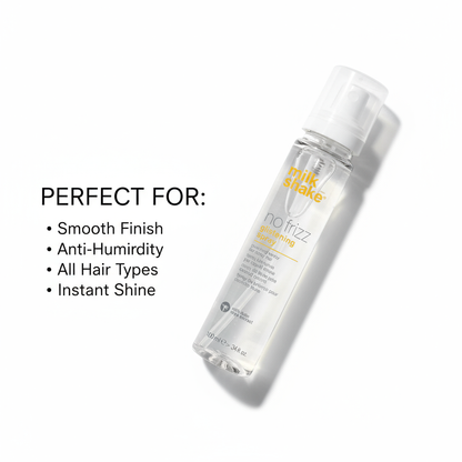Milkshake no frizz glistening spray styling aid for smooth finish and anti-humidity hair care