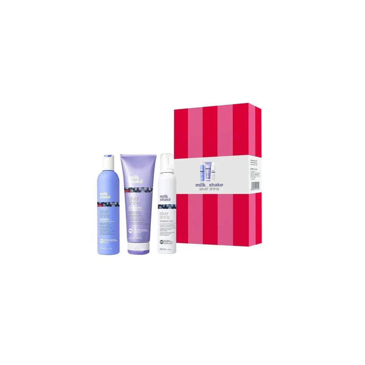 Milkshake Silver Shine Trio: Shampoo, Conditioner, & Whipped Cream for Gray & Silver Hair. Tone & Shine!