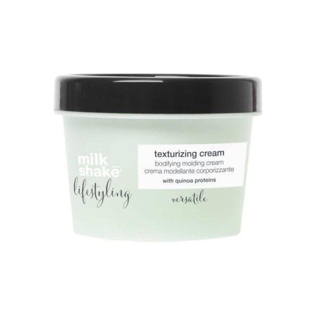 Container of Milkshake Texturizing Cream 100ml for your hair styling routine with quinoa proteins